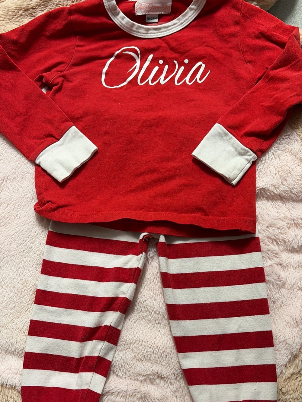 Olivia embroidered pajama set